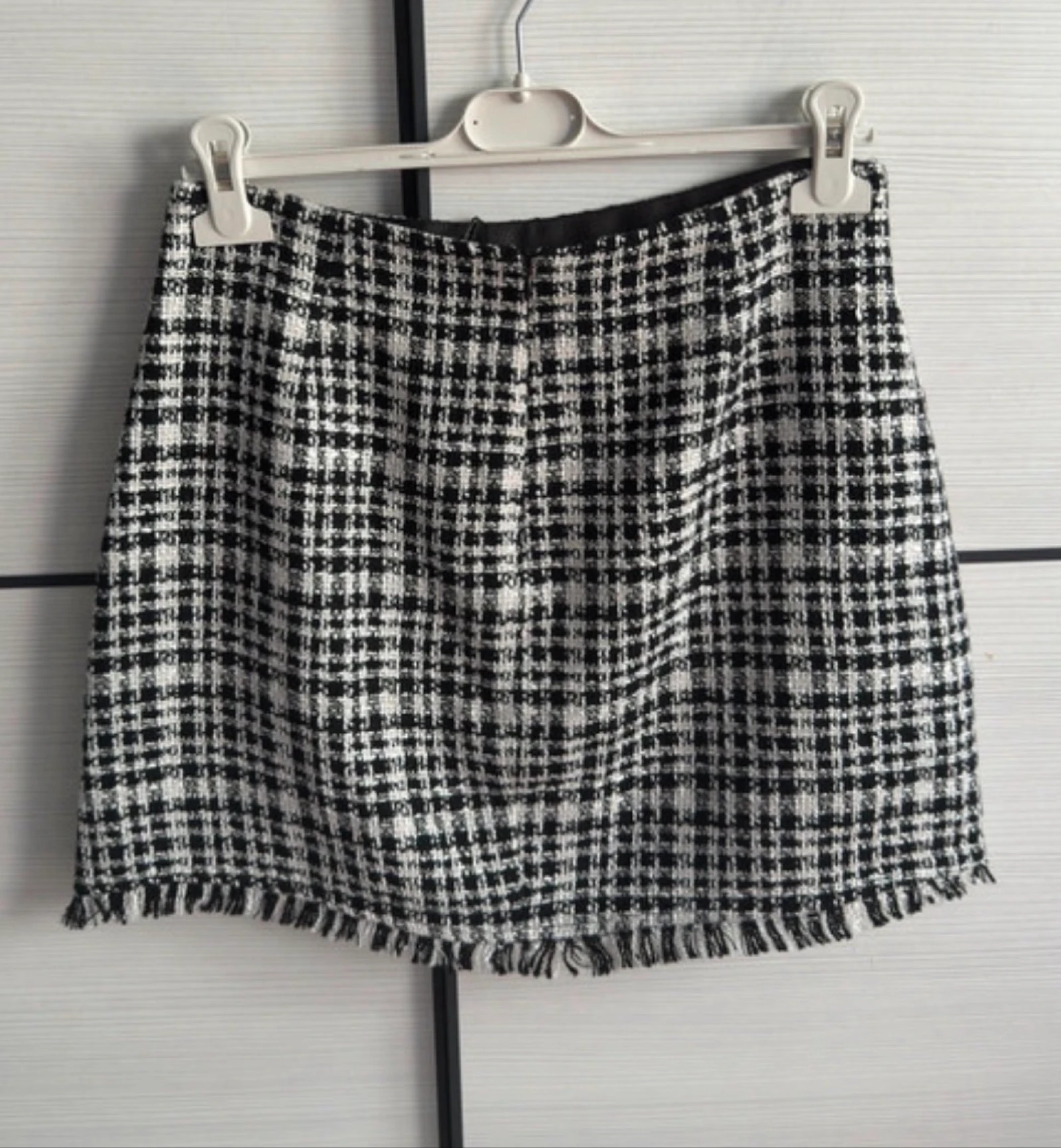 Saia de Tweed xadrez da Stradivarius (Tamanho 40) – photo 4